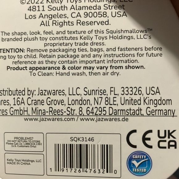 KellyToys Easton Squish mallows Purple Angler Fish - Picture 6 of 6